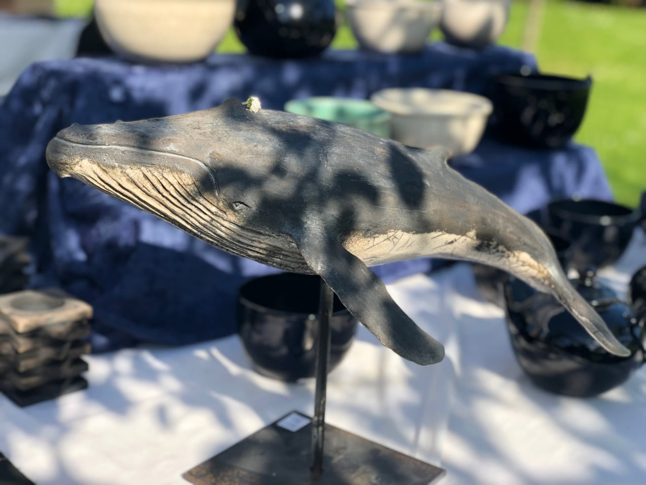 Baleine en Raku Fuji réalisée par Gilbert Lecouturier