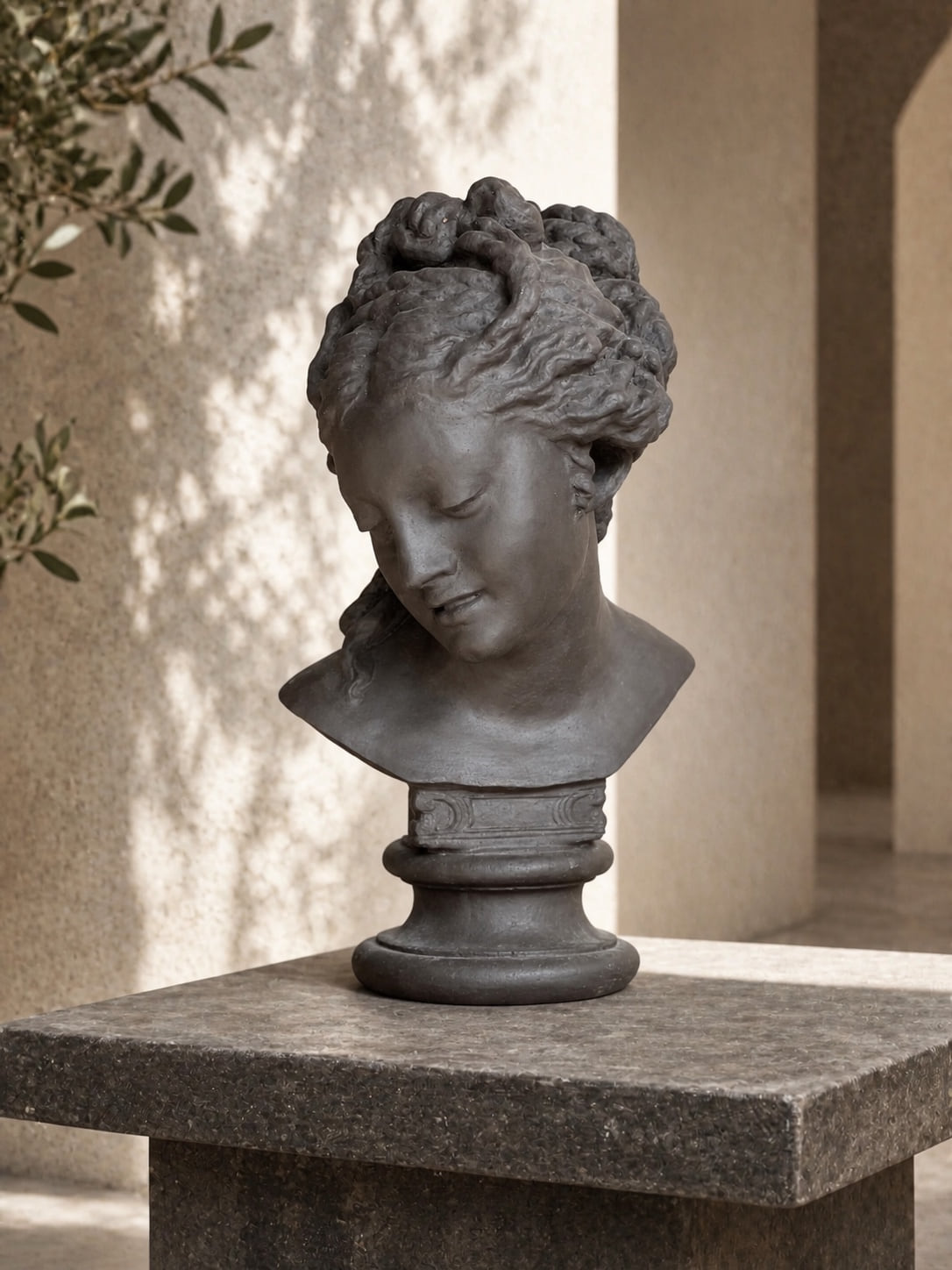 APHRODITE III, buste de Ceramic Factory réalisé en grès Anthra GE700